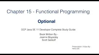 Functional Programming Part 6 -  Optional Class - JavaCertification 11 Certification