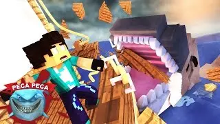 Minecraft: PEGA-PEGA TUBARÃO!! - TUBARÃO ASSASSINO!! #2