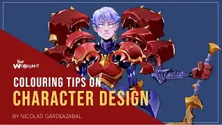 Important colouring tips for character design by Nicolas Gardeazabal, Canada.