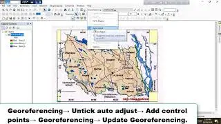 ArcGis map registration