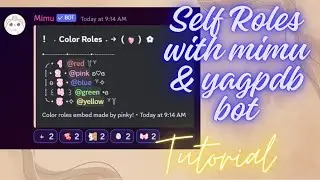 How to create mimu reaction roles | YAGPDB bot | Mimu bot | 2024