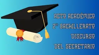 2023 Acto académico 2º Bachillerato.  Discurso del secretario de curso, Gorka Logroño