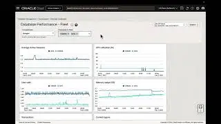 Oracle Cloud Infrastructure Database Management Service Dashboards