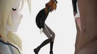 MMD GRRLS Rachel, Zack, and Self Model