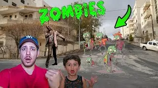 الزومبي الشرير اقتحم منزلنا وحاول يهاجمنا ويوخد عز 😱😱اللي صار مخيف 