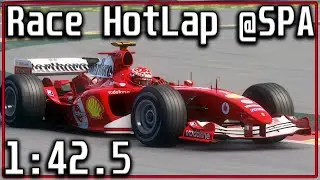 F2004 SPA Race 1:42.5 Lap P Best Hotlap personal best during online race Fanatec DD1 Formula V2.5