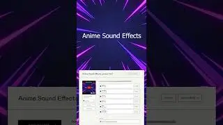 Anime Sound Effects Library 1 