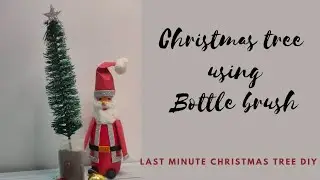 Christmas Tree Making | Bottle Brush Tree diy | Last minute christmas decor | mini christmas tree