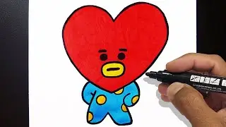 Como Desenhar TATA BT21 - Fácil Passo a Passo