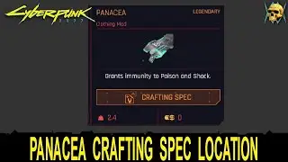 Cyberpunk 2077 Panacea Mod Legendary Crafting Spec Location