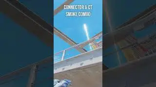 smoke combo connector and CT from B stairs on Vertigo #cs2 #counterstrike2 #shorts