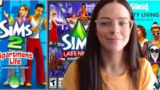 entire history of apartments in the sims franchise