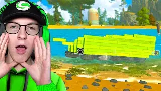 BUILDING A RAFT IN SCRAP MECHANIC!!!