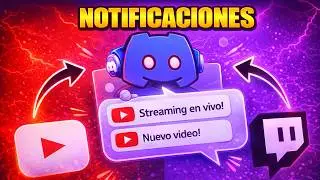 🚀BOT DE NOTIFICACIONES DE YOUTUBE O TWITCH A DISCORD 2026 | GRATIS, FÁCIL Y RÁPIDO