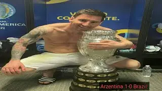 Arzentina vs Brazil 1-0.Prize giving Ceremony. Copa America 2021 Final.Copa Champion Arzentina