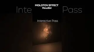 Molotov fire In Houdini | Houdini tutorial 
