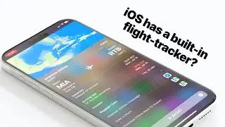 How to use the built-in flight tracker on iOS