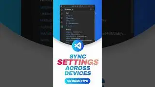 Sync VS @code settings! #shorts #vscode