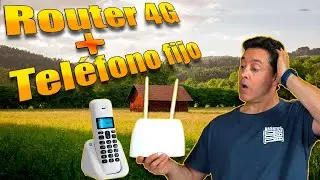 Router 4G 🚀 con teléfono fijo. Internet rural siempre conectado y comunicado📡