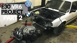 E30 M20 ENGINE & FRONT END REMOVAL - E30 VR6 PROJECT PART 2