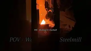 Working at a steel mill. Repost from @itzsmokey1(TikTok) #yeswelder #welderlife #weldinglife #steel