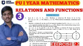 EXERCISE 2.2 CLASS 11 MATHS || RELATIONS AND FUNCTIONS EXERCISE 2.2 CLASS 11TH