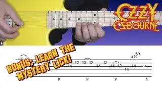 Ozzy - Bark at the Moon - Guitar Solo (Outro) Lesson, with Tabs!