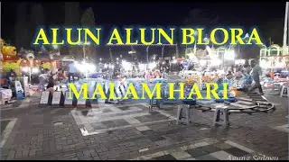 Alun alun Blora malam hari