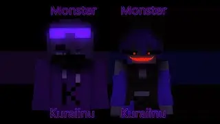 Monster Kuraiinu (Male and Femlae Ver.) Meme Minecraft animation [Mine-Imator]