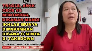 TRAGIC, CHILD OF THE WOMAN WHO DIED IN THE BATHROOM ACCEPTS HER BURIAL THERE & REQUESTS TAKEDOWN