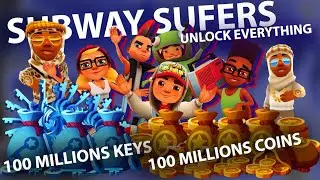 All Characters, Hoverboards, Keys and Coins Unlock Everything 🤣😂 #marrychristmas #subwaysurfers