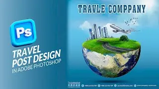 Travel Post Design in Photoshop  I photoshop travel poster design  I Photoshop Tutorial I HBroDesign