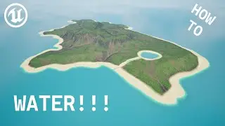 How to add water to the landscape - Unreal Engine 5 Tutorial