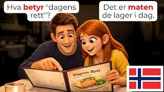 🇳🇴 🍽️ Norwegian Restaurant Conversations Every Beginner Should Learn | A1-A2