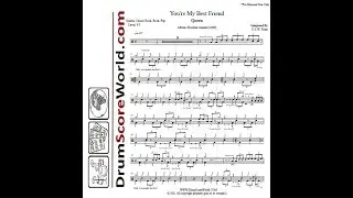 Drum Score - Queen - You're My Best Friend (Preview)