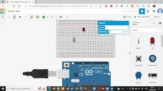 Arduino # Simulateur en ligne 'TinkerCad' : Faire clignoter une LED