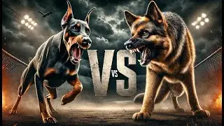 Doberman vs German Shepherd 🐕🔥 The Ultimate Showdown!