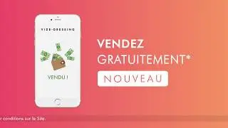 Désormais, vendez gratuitement* sur Videdressing !