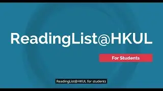 ReadingList@HKUL for students