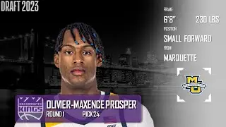 2023 NBA DRAFT: Olivier-Maxence Prosper | Sacramento Kings