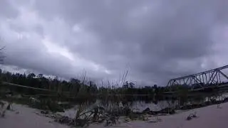 A smooth flowing FPV Flight over an old Bridge