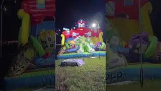 proses mengembangnya rumah balon saat dipompa😍 