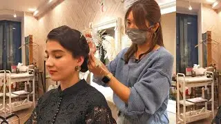 ASMR💖I got Relaxing Hairstyle /🌺 Retro Style in Japan (Soft Spoken)