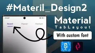 Material Tablayout in Sketchware Pro without custom blocks & library 
