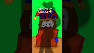 Life Hack for Studying 🤣🤣🤣 (The amazing digital circus animation meme) #caine #digitalcircus #jax