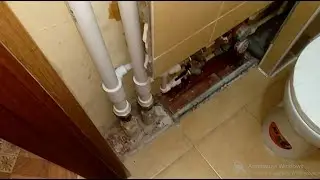 Замена водяных стояков ГВС и ХВС в квартире где был момент:  Умом теплосети не понять !