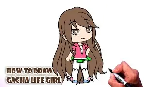 How to Draw Gacha Life Girl Character 23 | Step by step
