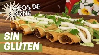 Receta a la MEXICANA: 🌮 TACOS de CARNE SIN GLUTEN con CREMA de AGUACATE/PALTA 🥑 | Los Informativos