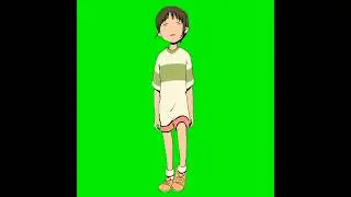 Mentahan Green Screen Cewek anime 