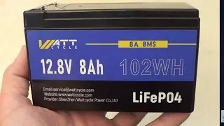 WattCycle 8A lifep04 Battery - Small But Mighty!